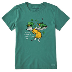 Women's Don't Knock It Til You Try It Short Sleeve Crusher Tee
