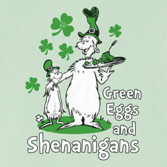 Women's Green Eggs and Shenanigans Short Sleeve Crusher Tee