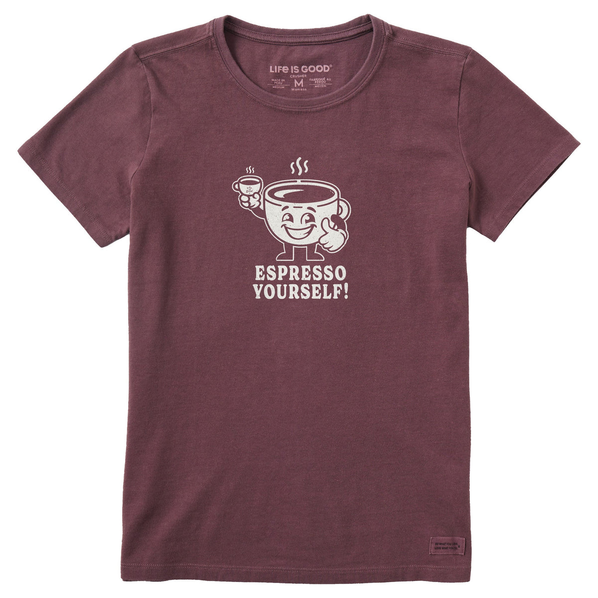 Women's Espresso Yourself Guy Short Sleeve Crusher Tee