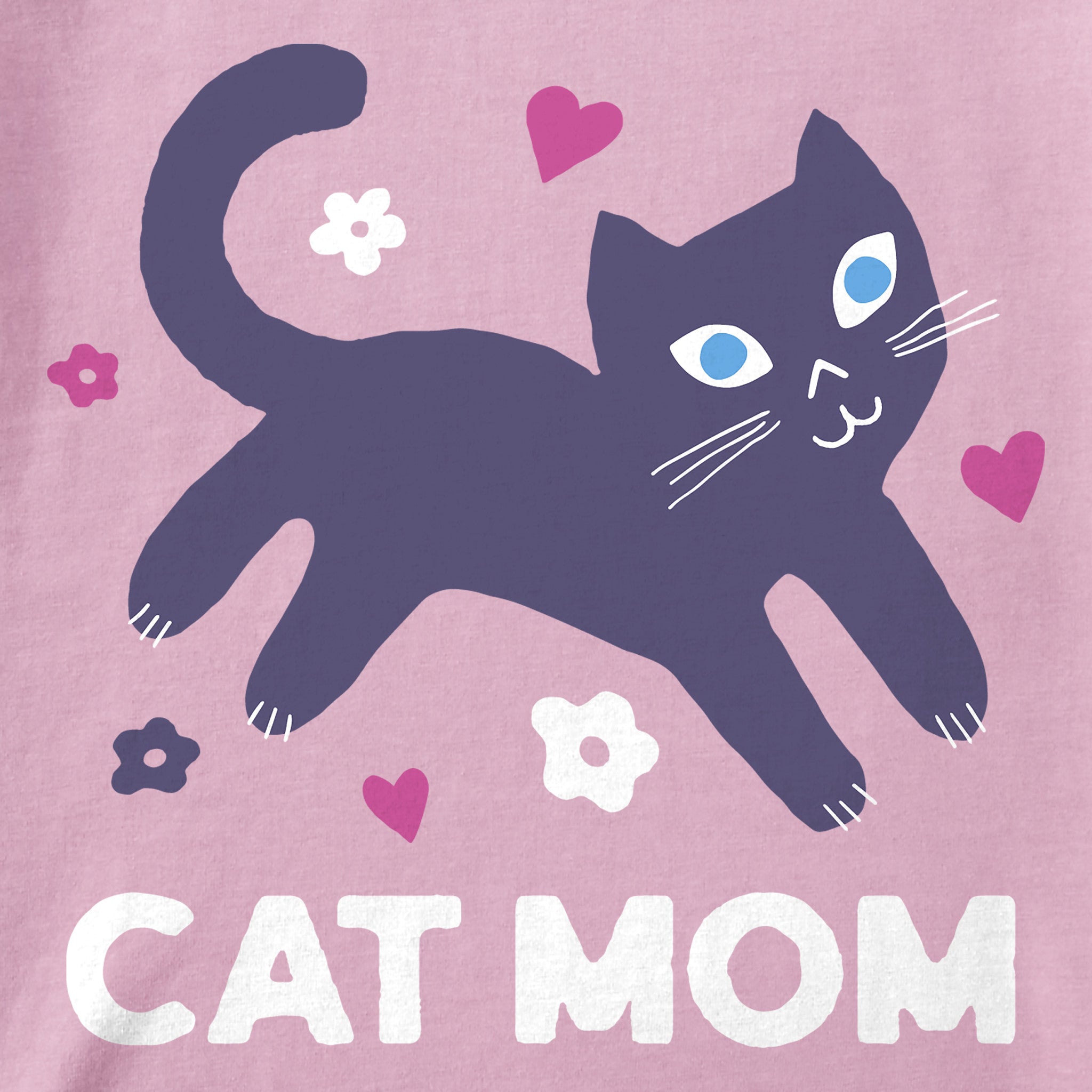 Women's Cat Mom Mini Short Sleeve Tee