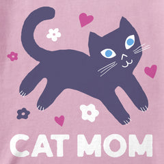 Women's Cat Mom Mini Short Sleeve Tee