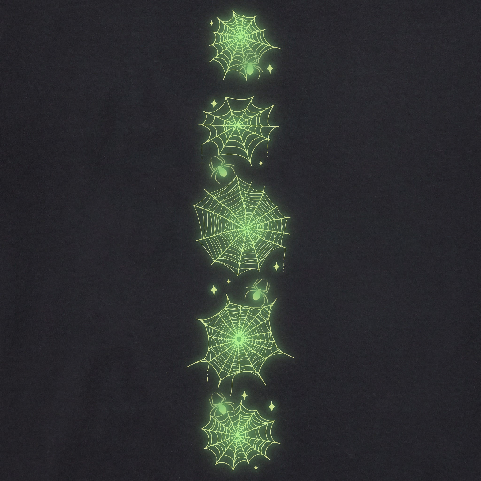 Kids Spooky Spiderweb Long Sleeve Crusher Tee