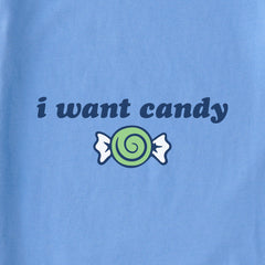 Kids I Want Candy Long Sleeve Crusher Tee