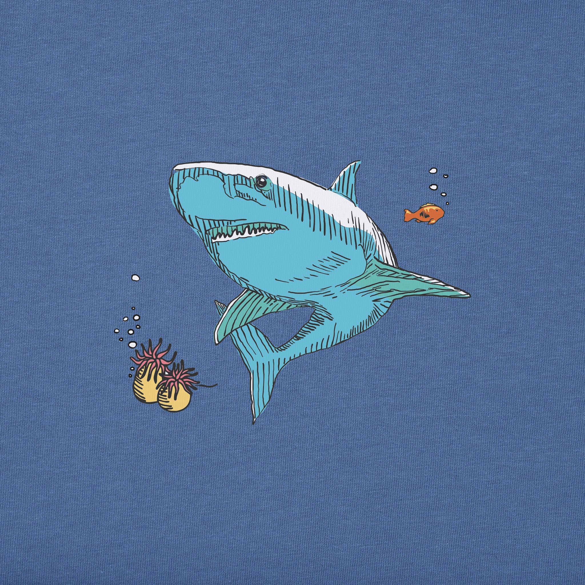 Kids Shark Reef Long Sleeve Crusher Tee