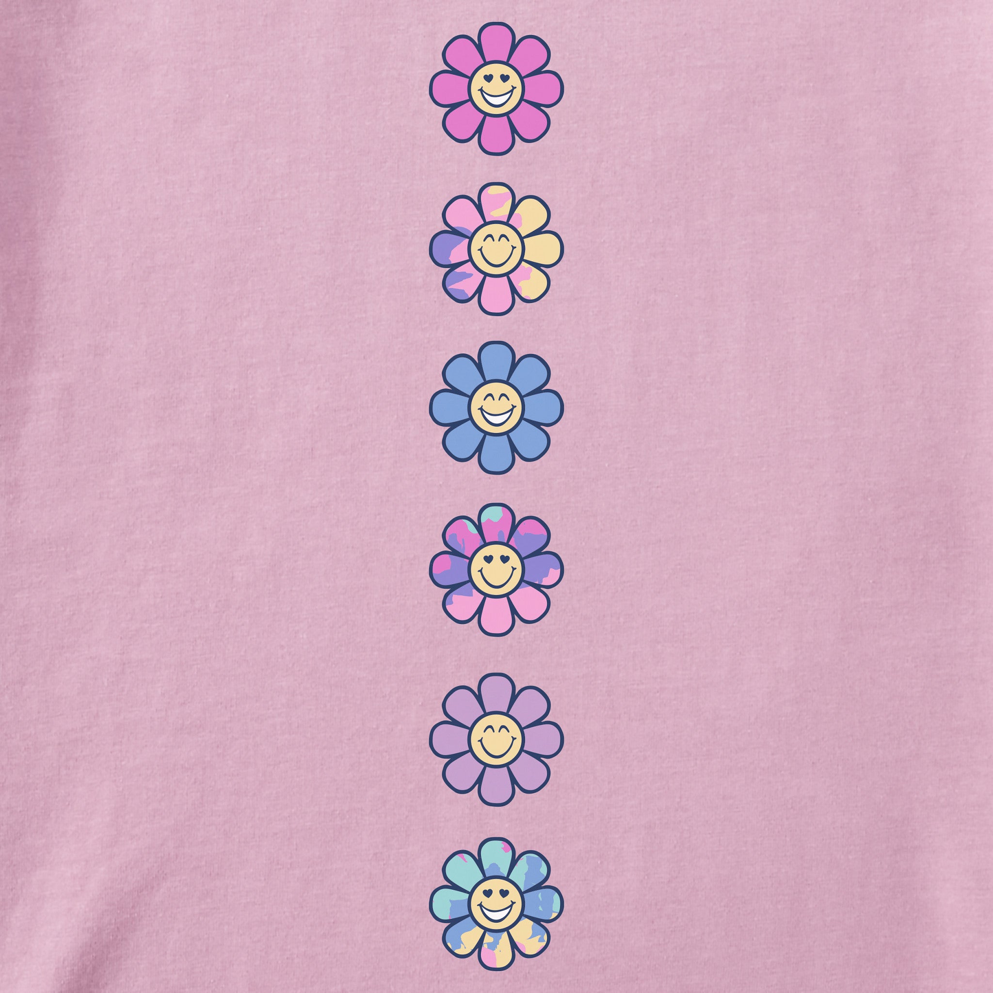 Toddler Flower Power Daisies Long Sleeve Crusher Tee