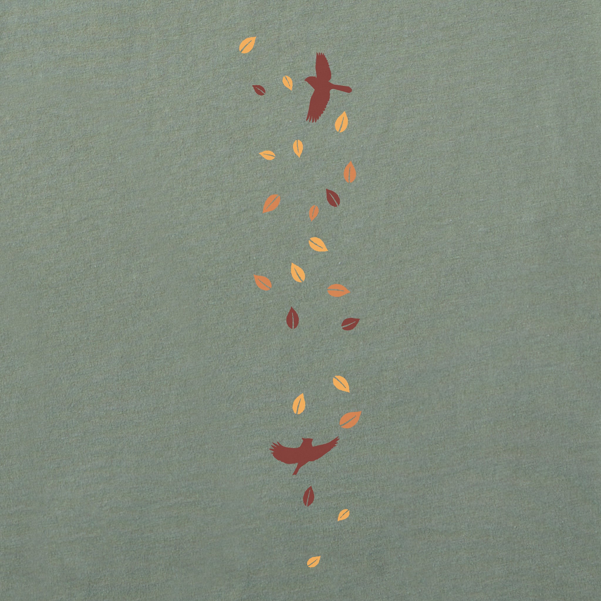 Women's Autumn Tree Leaves Long Sleeve Crusher Tee