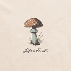 Women's Detailed Mushrooms Long Sleeve Crusher Boxy Tee