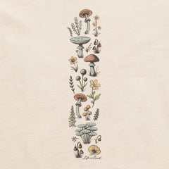 Women's Detailed Mushrooms Long Sleeve Crusher Boxy Tee