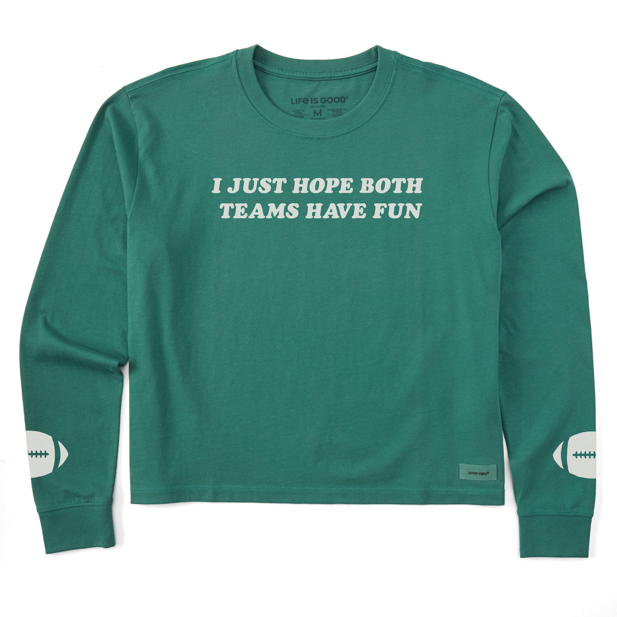 Women's I Just Hope Both Teams Have Fun Long Sleeve Crusher Boxy Tee