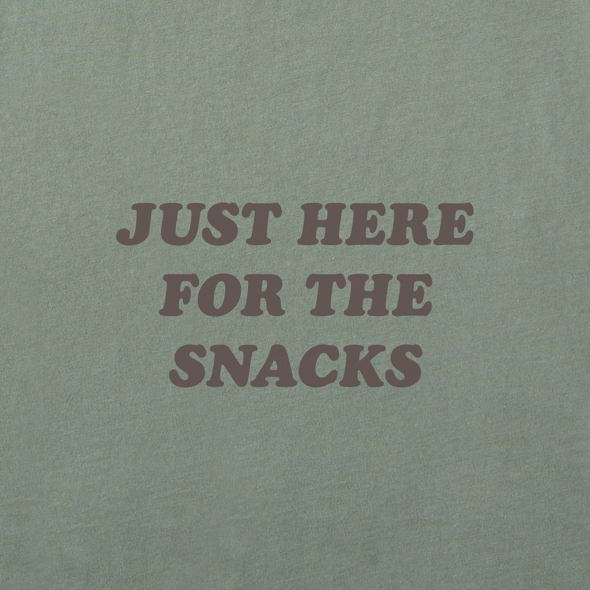 Women's Just Here for the Snacks Long Sleeve Crusher Boxy Tee