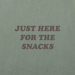 Women's Just Here for the Snacks Long Sleeve Crusher Boxy Tee