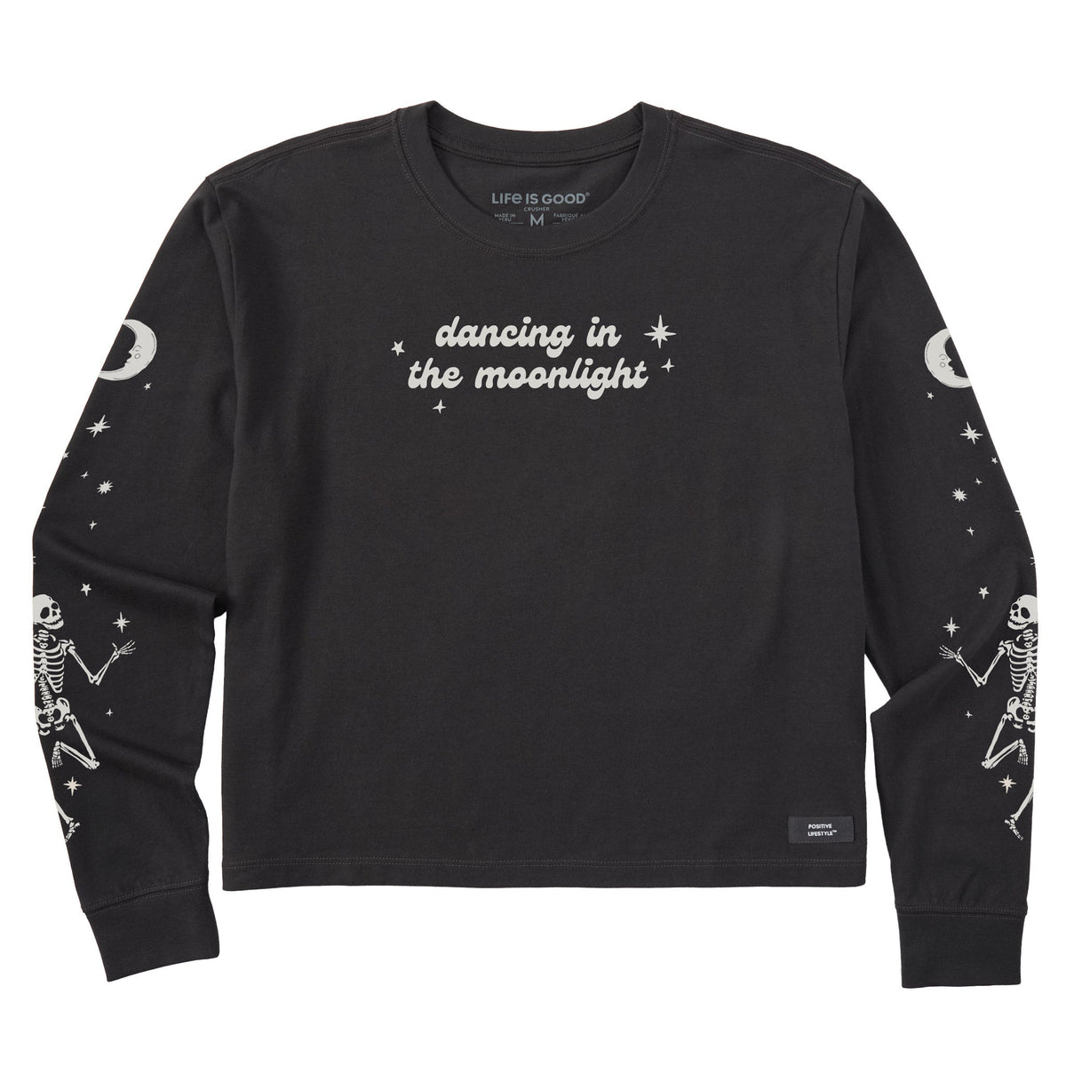 Women's Dancing in the Moonlight Long Sleeve Crusher Boxy Tee