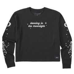 Women's Dancing in the Moonlight Long Sleeve Crusher Boxy Tee