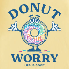 Kids Matchbook Donut Worry Tie Dye Short Sleeve Crusher Tee