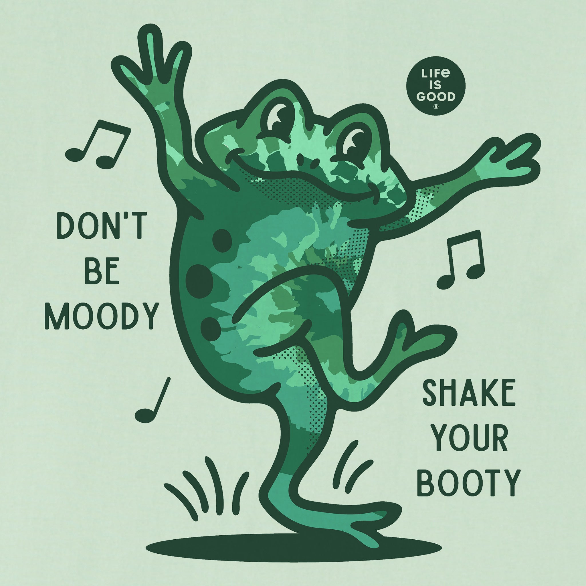 Kids Shake Your Booty Frog Tie Dye Short Sleeve Crusher Tee