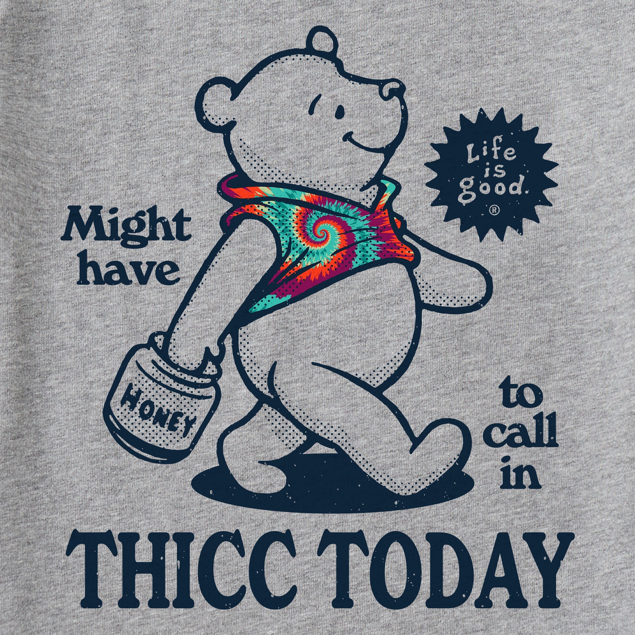 Men's Thicc Today Tie Dye Short Sleeve Tee