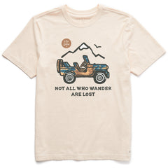 Men's Not All Who Wander Vehicle Tie dye Short Sleeve Crusher Tee