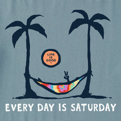 Men's Saturday Hammock Palms Tie Dye Short Sleeve Crusher Tee