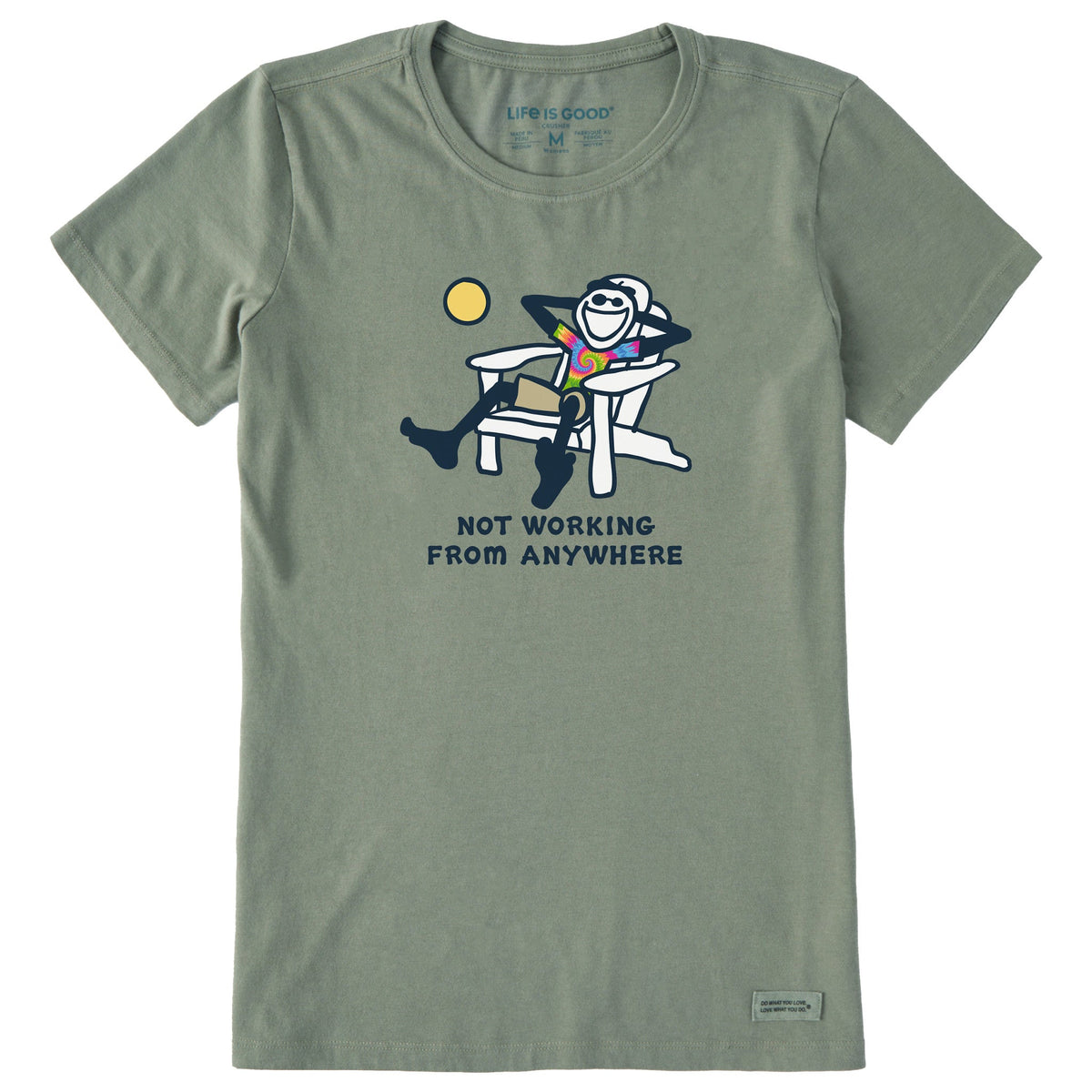 Women's Jake Not Working Adirondack Tie Dye Short Sleeve Crusher Tee