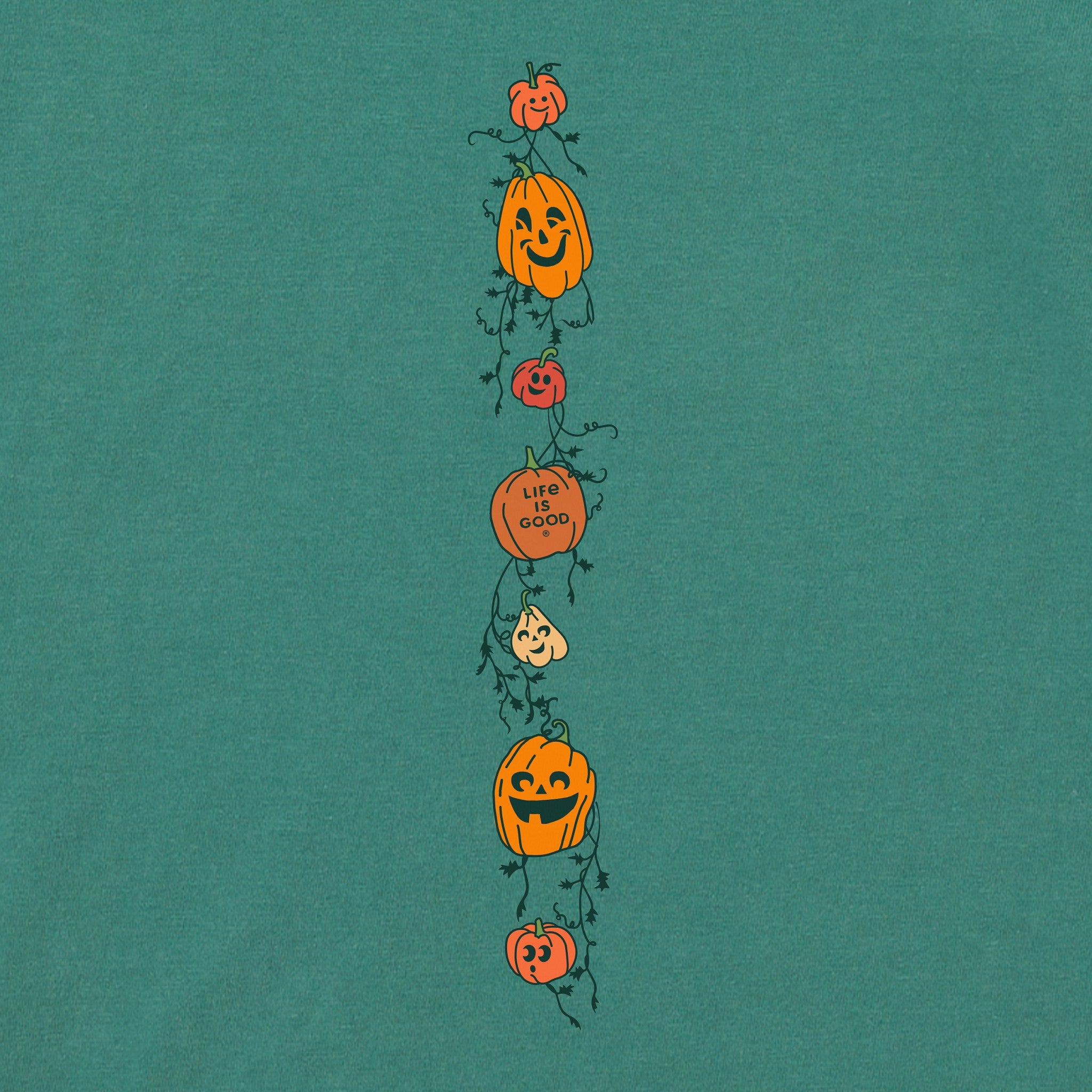 Women's Jack-O-Lanterns Long Sleeve Crusher Boxy Tee