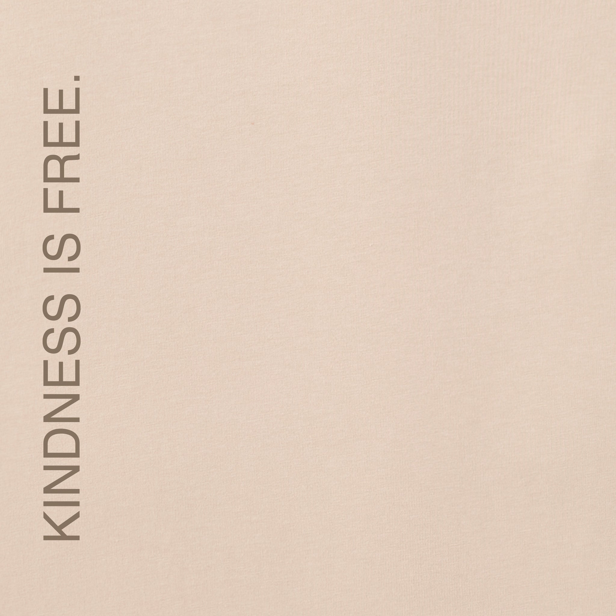 Women's Kindness is Free Vertical Short Sleeve Crusher Boxy Tee
