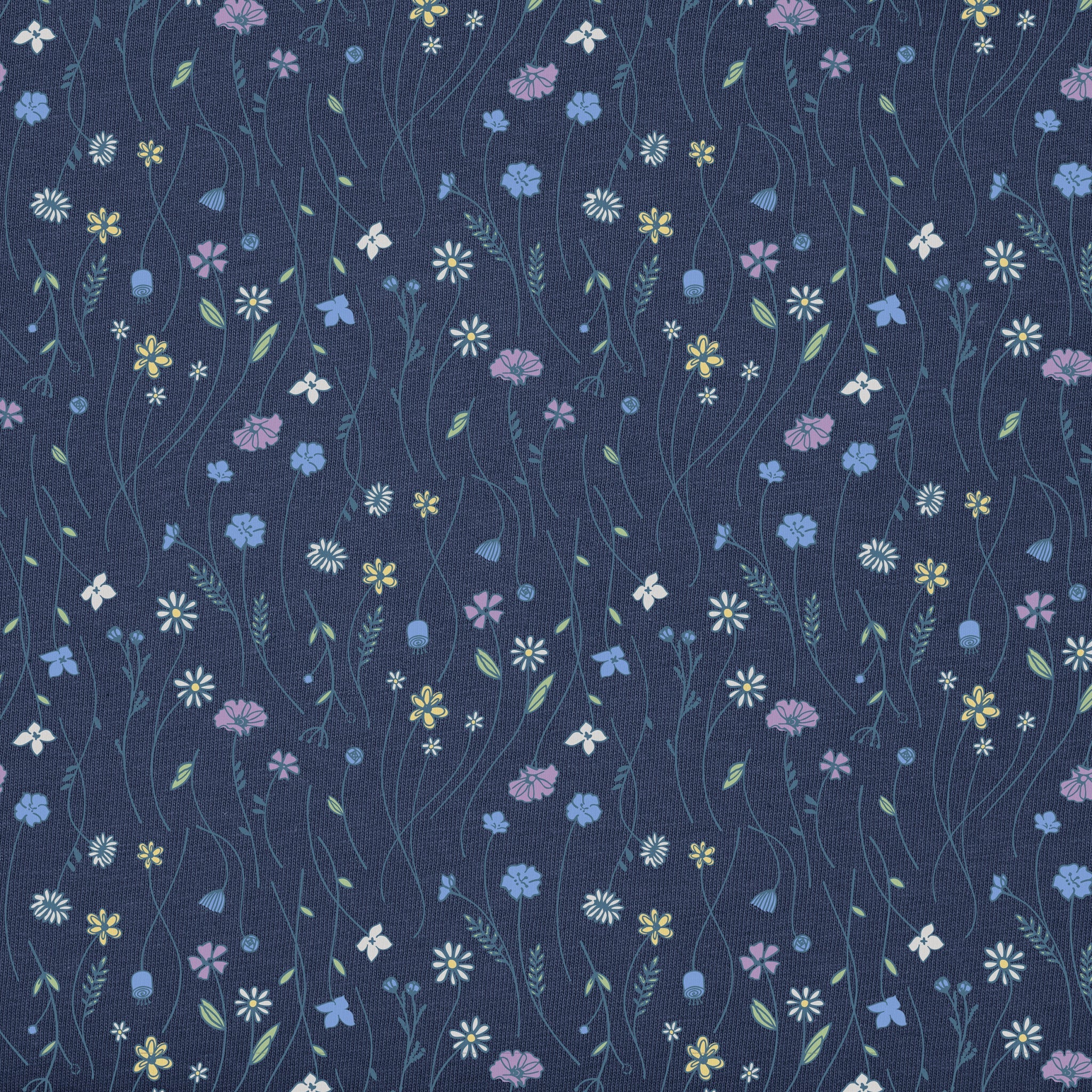 Women's Floral Sketch Pattern Crusher-LITE Easy Tee