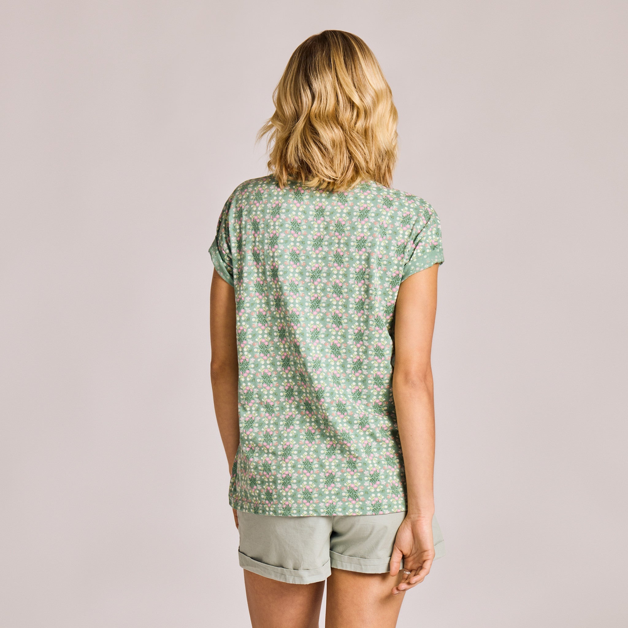 Women's Flower Garden Pattern Crusher-LITE Easy Tee