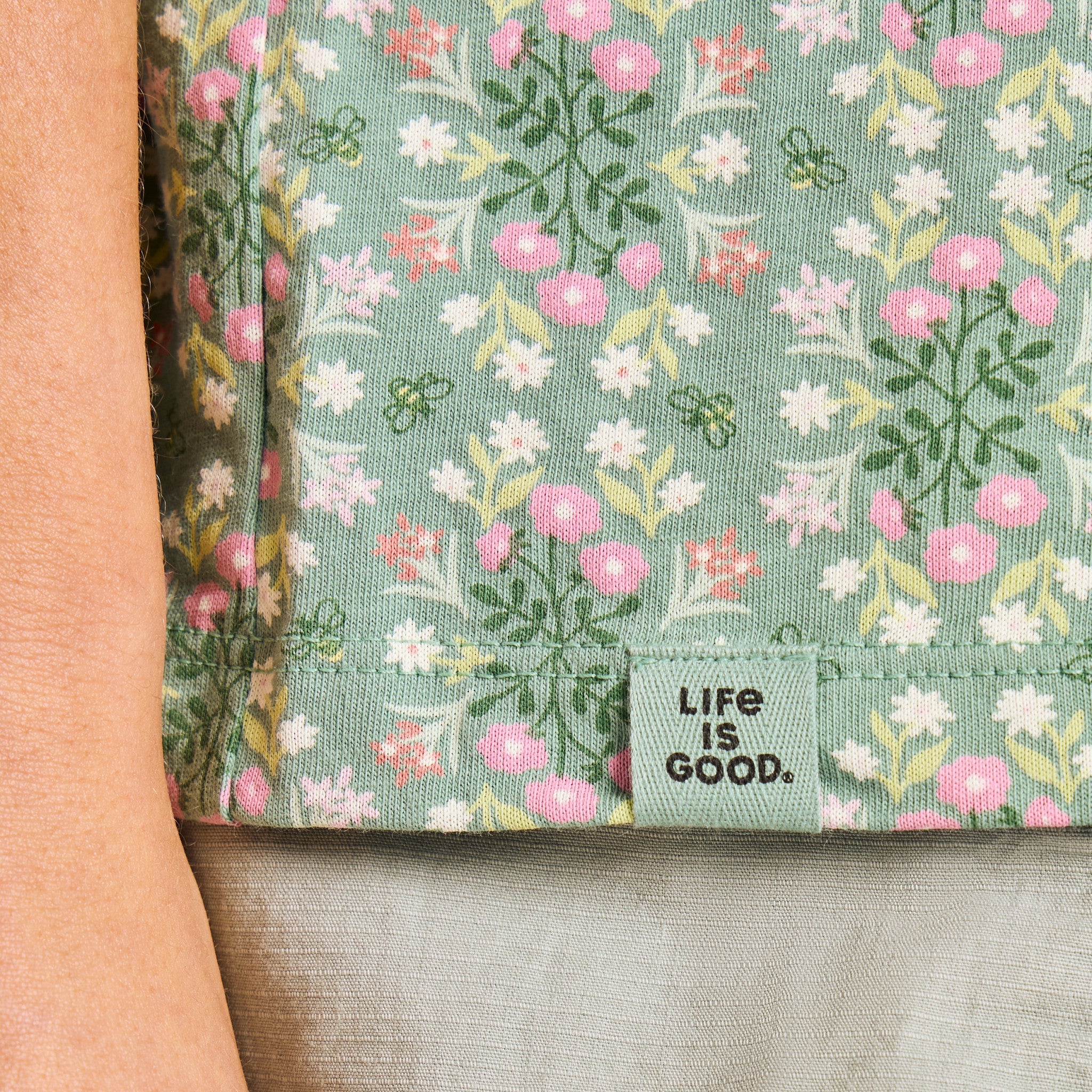 Women's Flower Garden Pattern Crusher-LITE Easy Tee