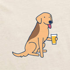 Women's Cold Beer Dog Short Sleeve Crusher Boxy Tee