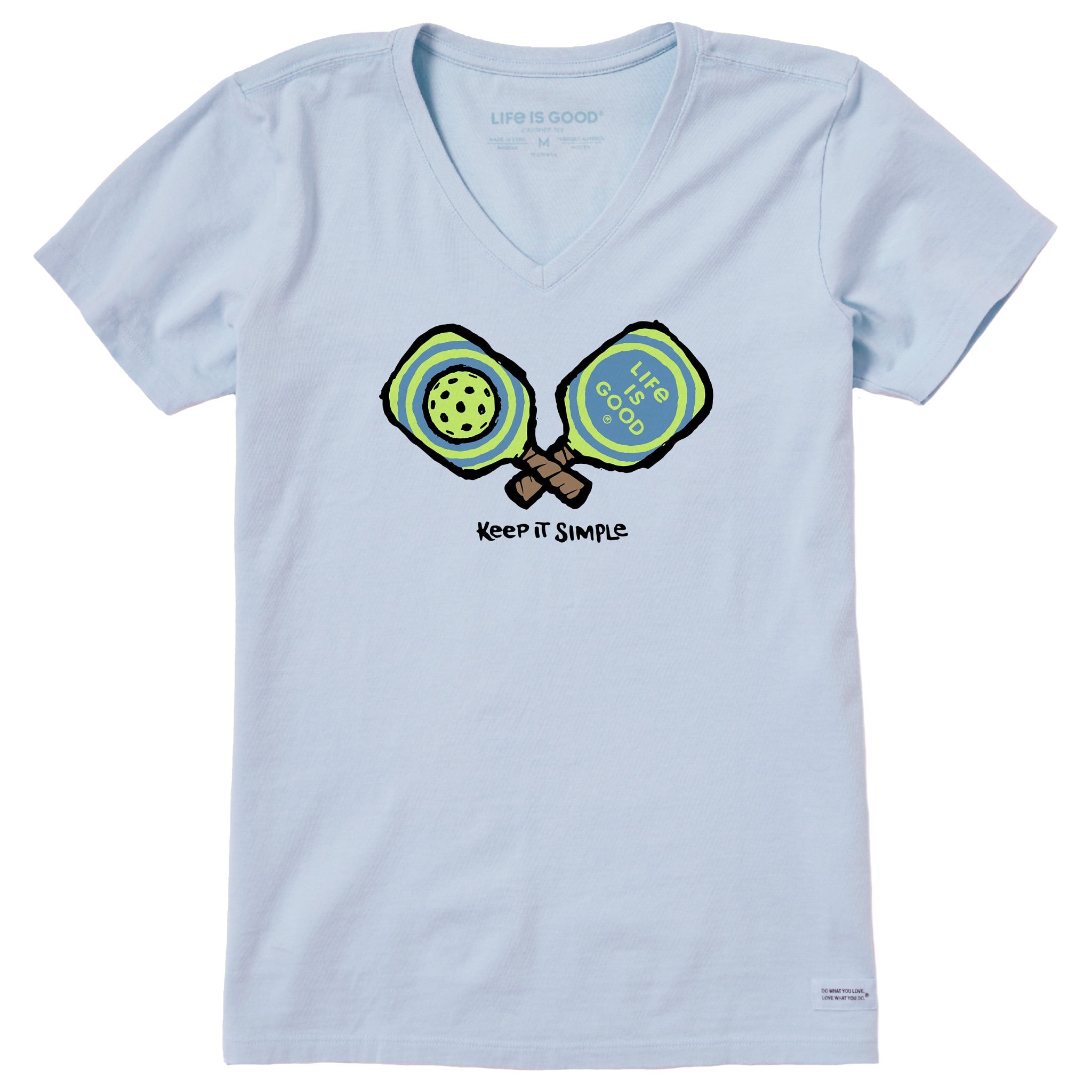 Women's Keep It Simple Pickleball Short Sleeve Vee