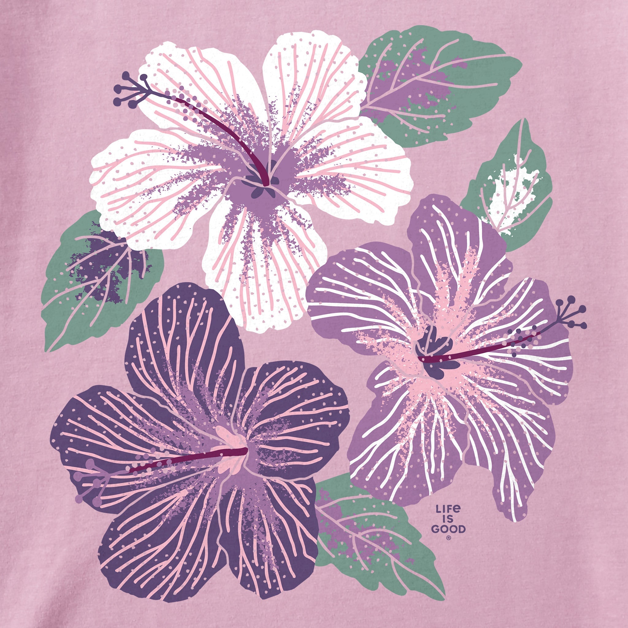 Women's Happy Hibiscus Short Sleeve Tee
