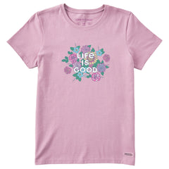 Women's Florals LIG Stacked Short Sleeve Crusher Tee