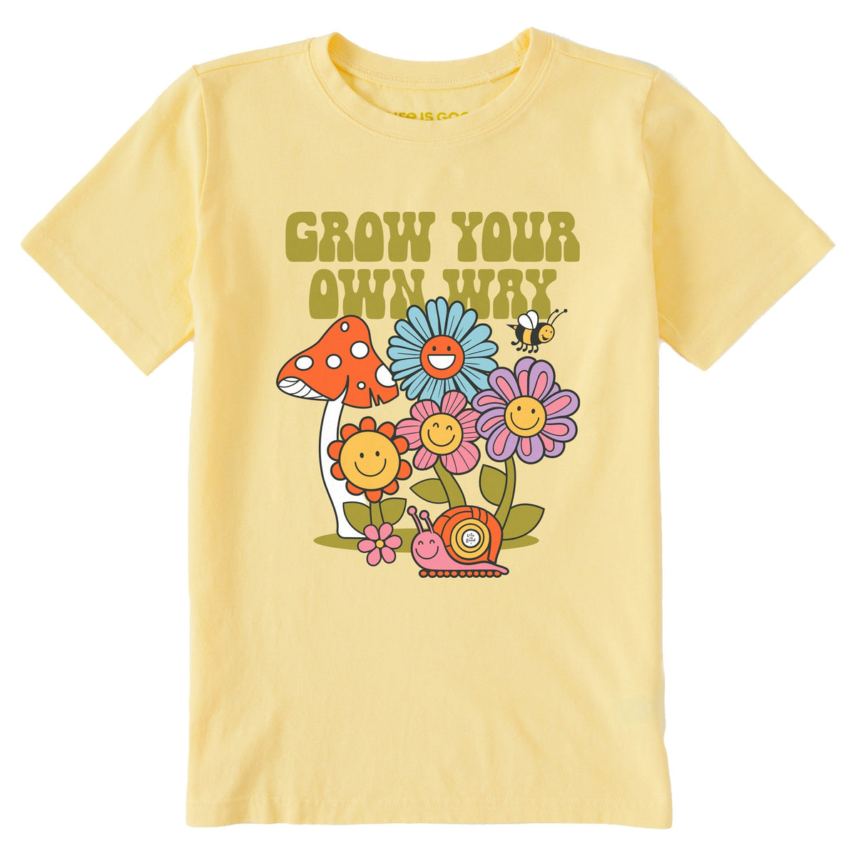 Kids Grow Your Own Way Garden Short Sleeve Crusher Tee