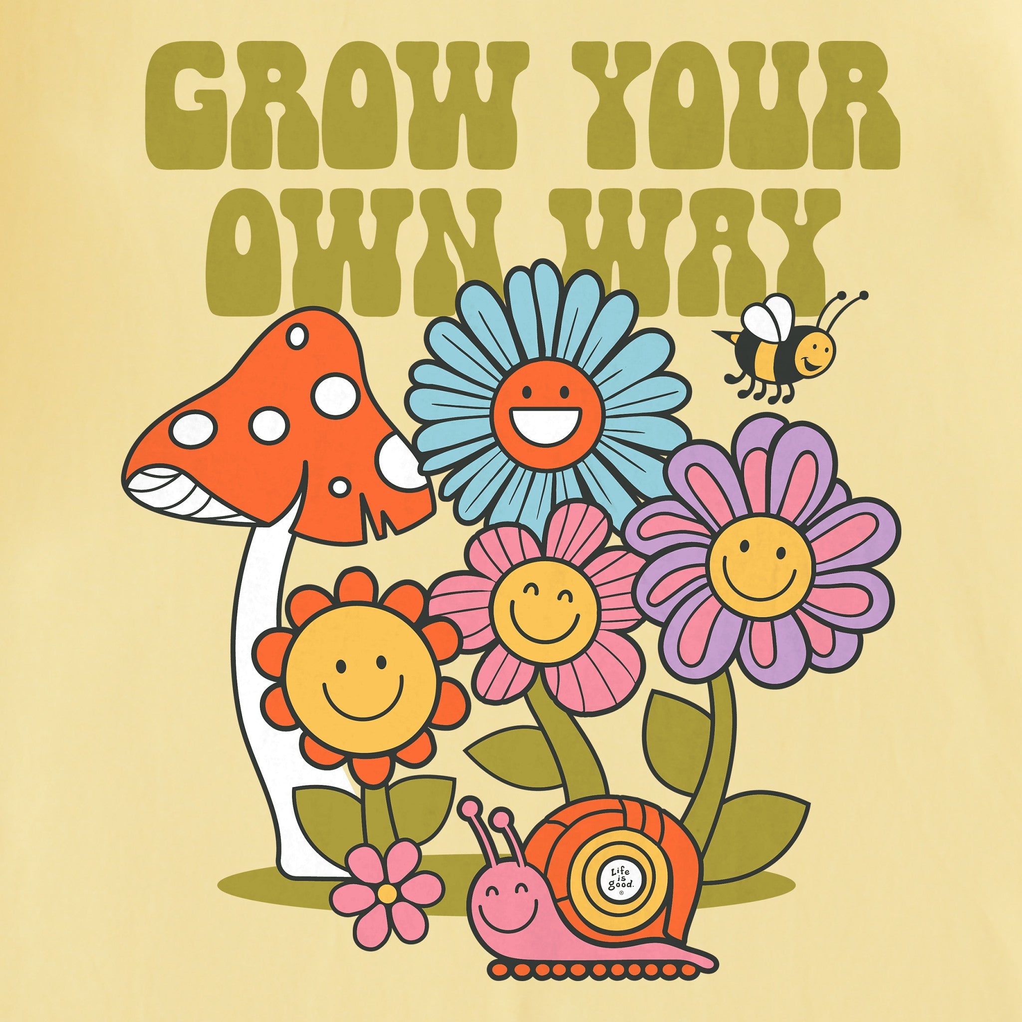 Kids Grow Your Own Way Garden Short Sleeve Crusher Tee