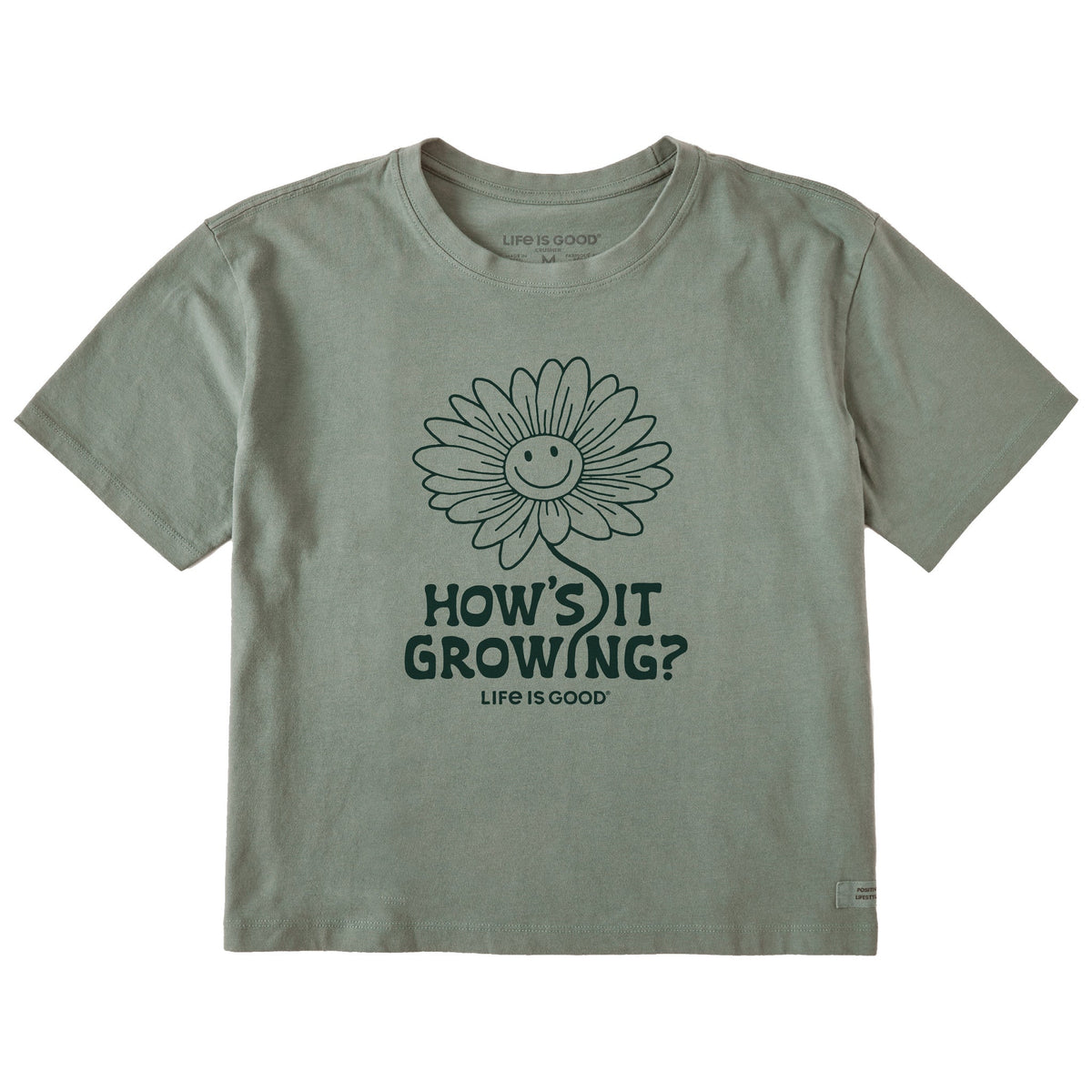Women's How's it Growing Short Sleeve Crusher Boxy Tee