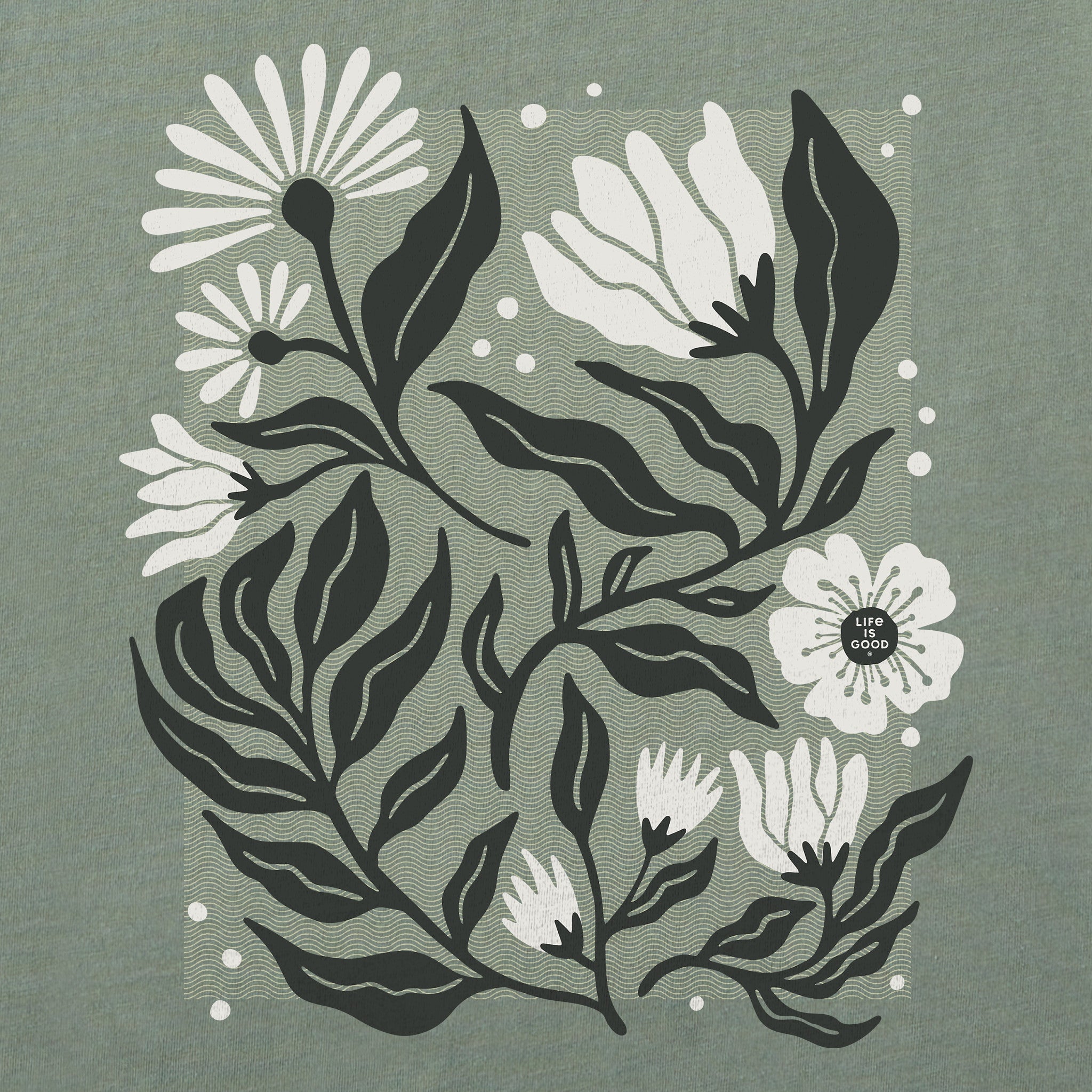 Women's Floral Array Short Sleeve Crusher Boxy Tee