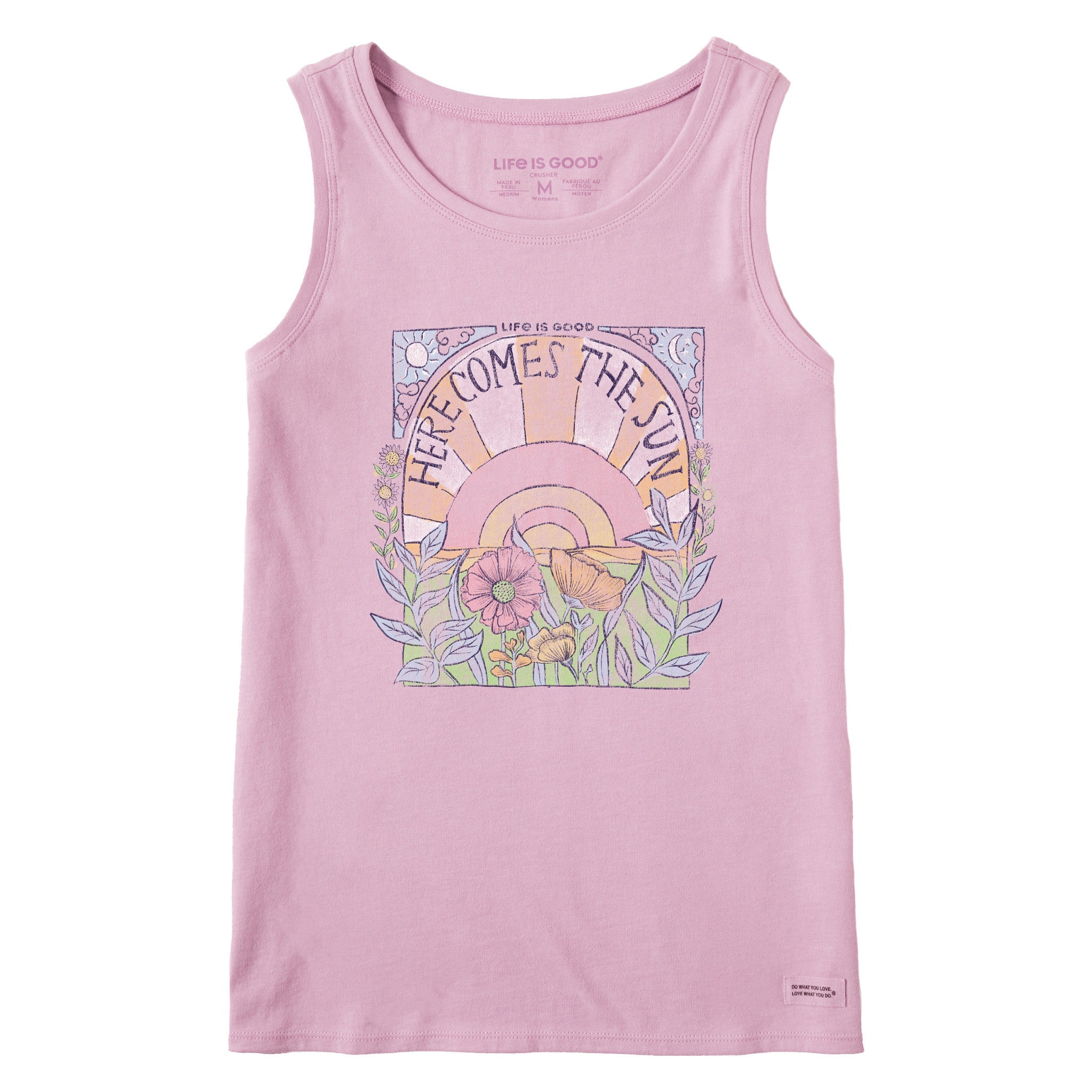 Women's Here Comes The Sun Hippie Crusher Tank