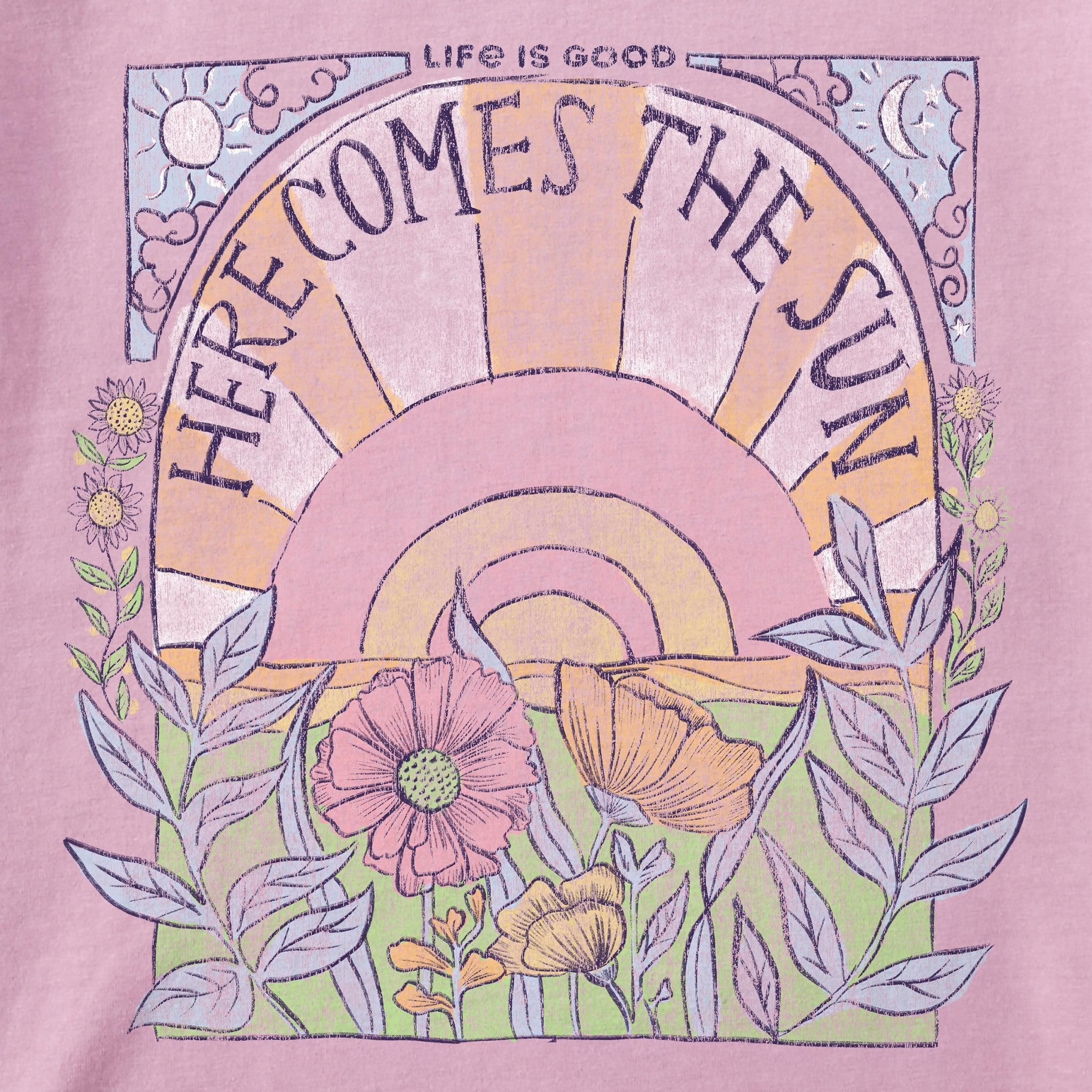 Women's Here Comes The Sun Hippie Crusher Tank
