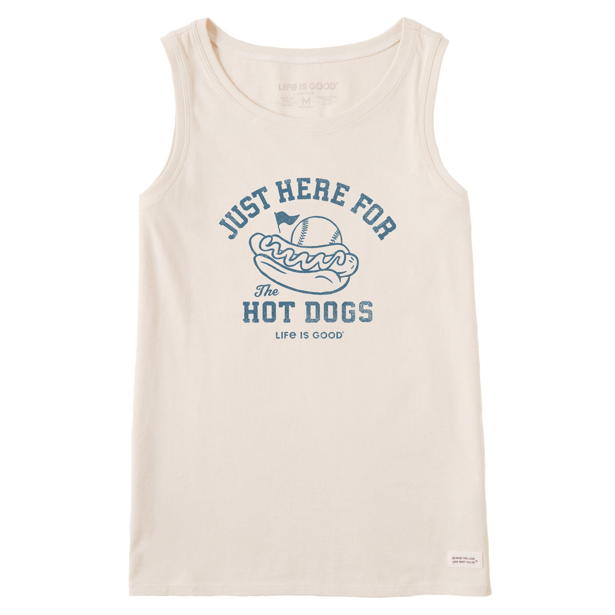Women's Here for the Hot Dogs Baseball Crusher Tank