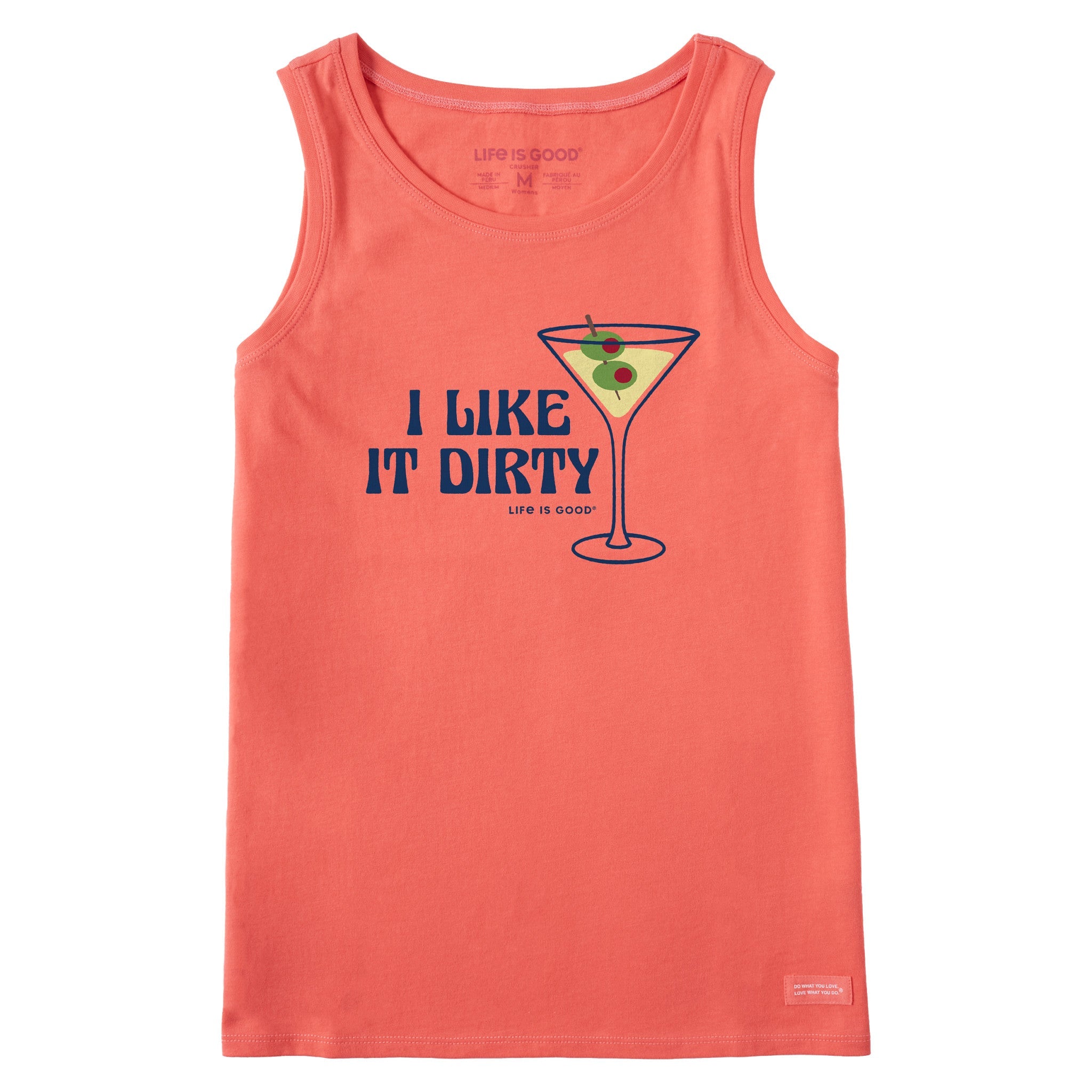 Women's I Like it Dirty Martini Crusher Tank
