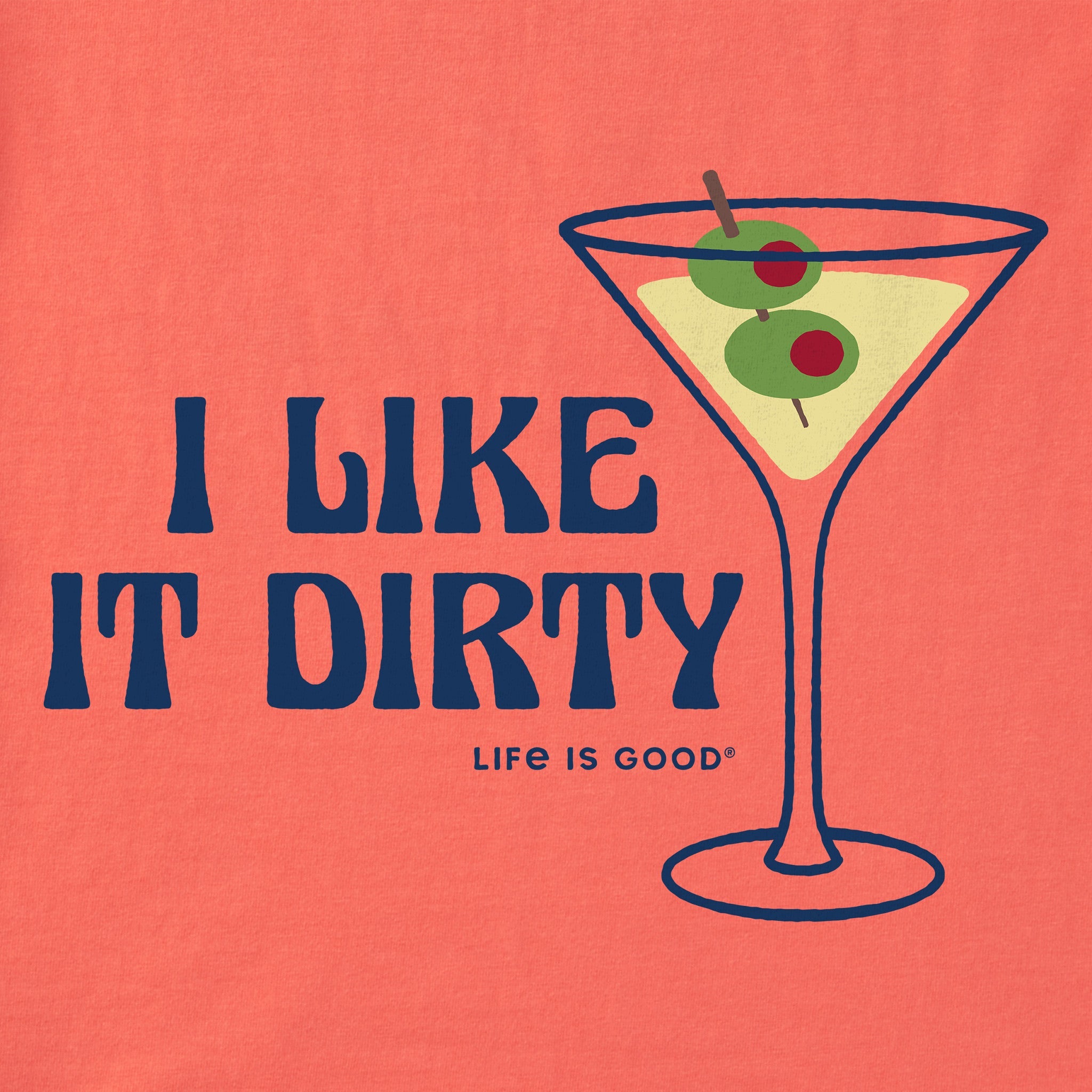 Women's I Like it Dirty Martini Crusher Tank