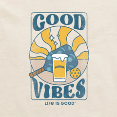 Women's Groovy Harpoon Good Vibes Crusher Boxy Hoodie