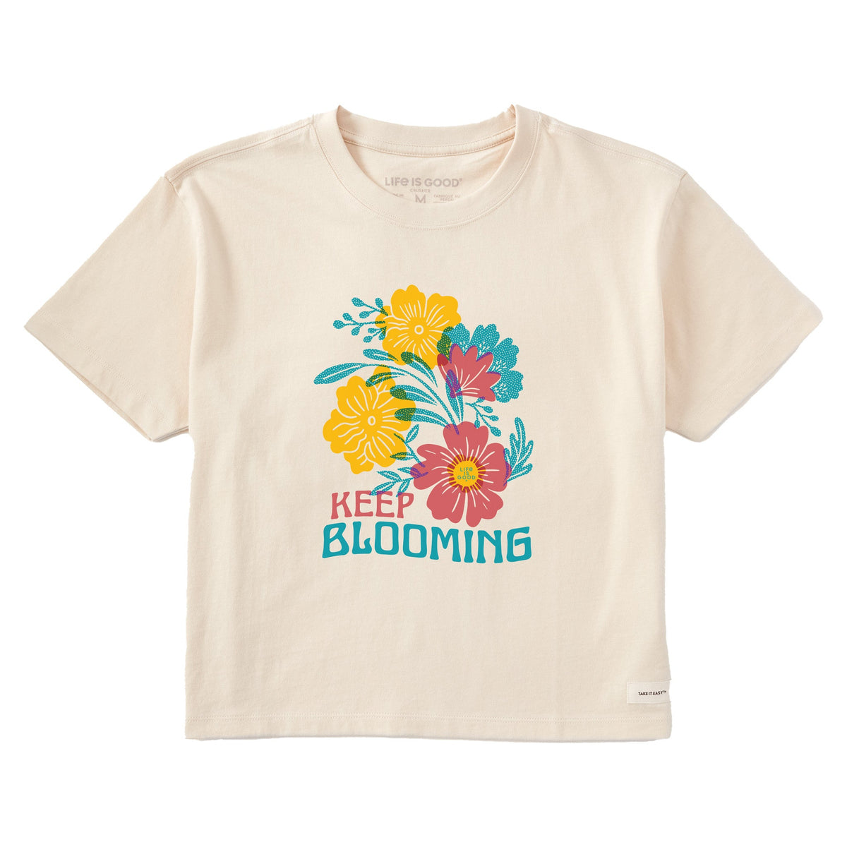 Women's Keep Blooming Short Sleeve Crusher Boxy Tee