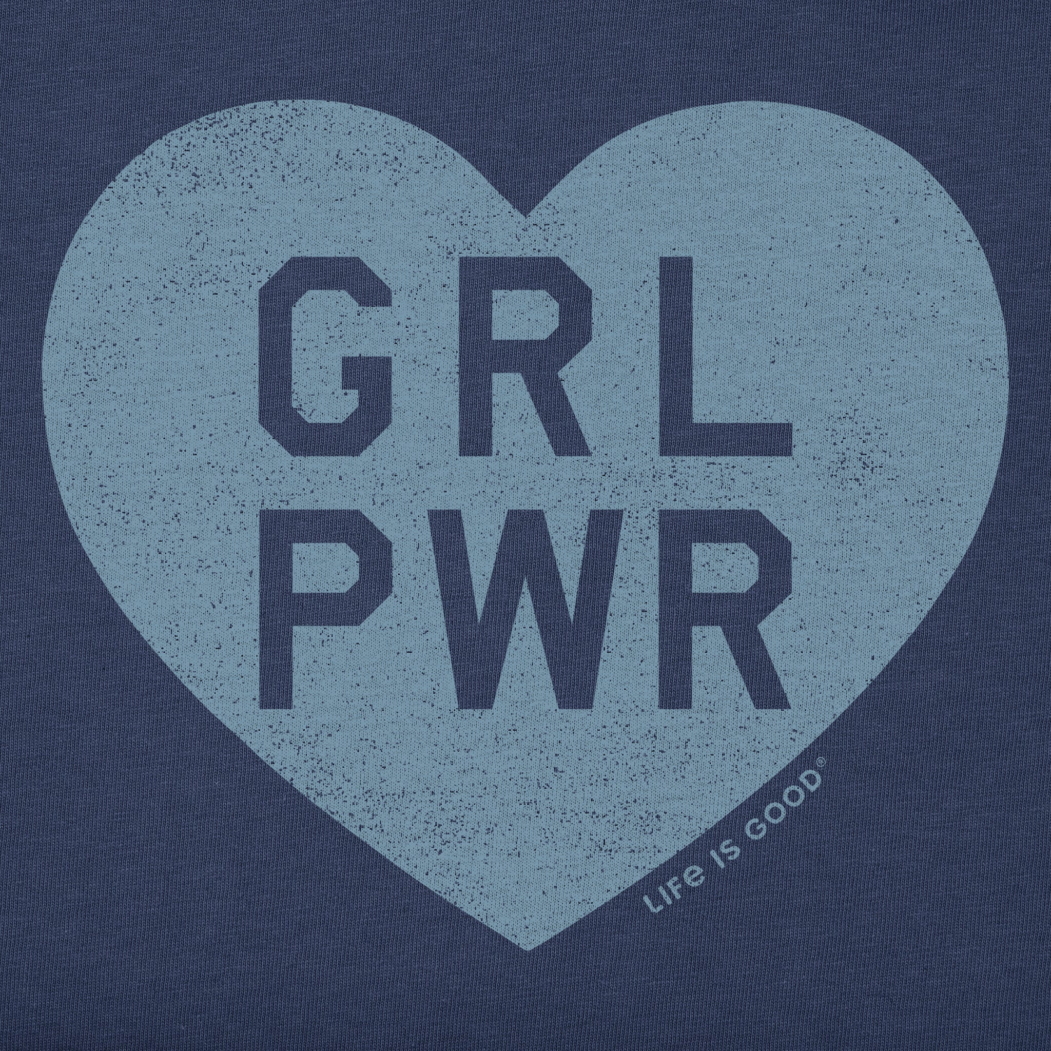 Women's Girl Power Heart Short Sleeve Vee