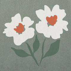 Women's Flower Duo Short Sleeve Crusher Vee