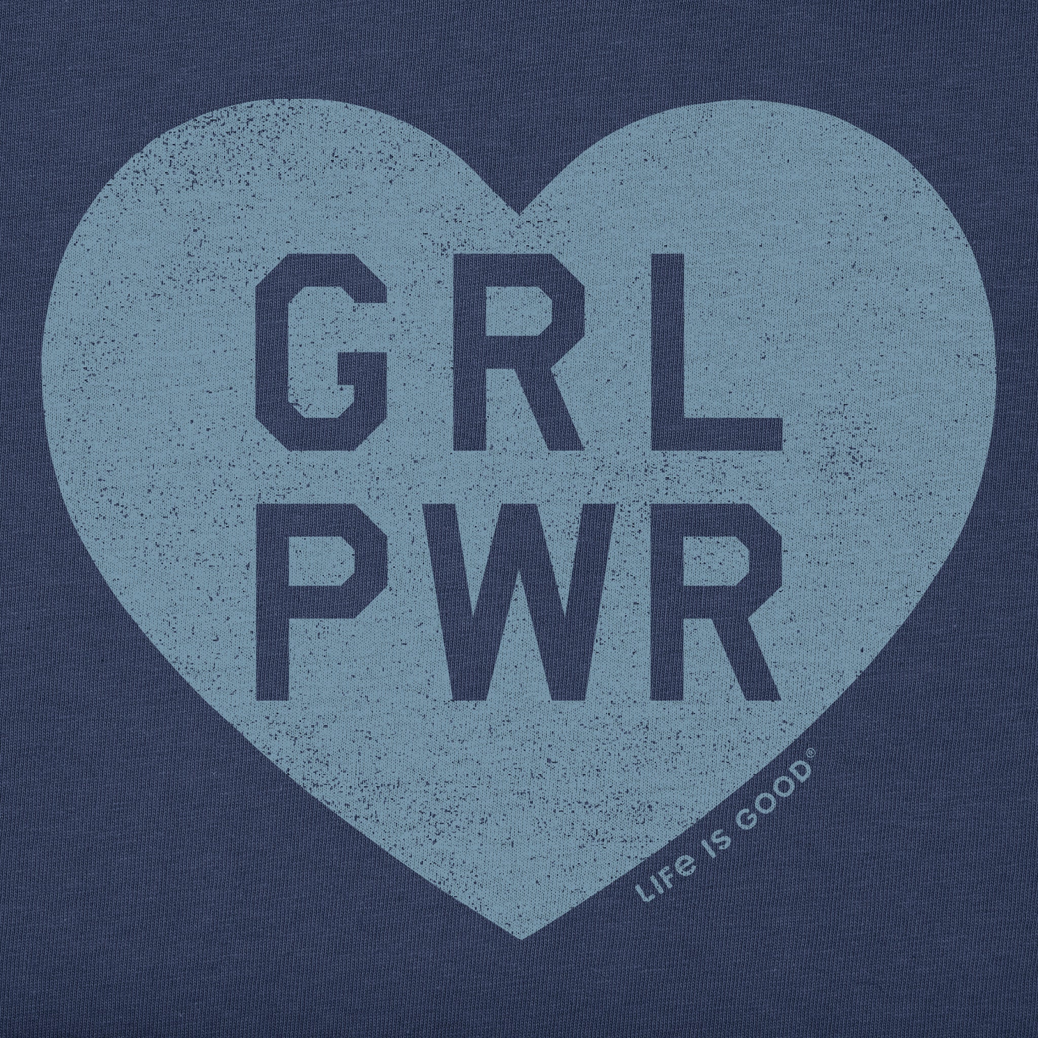 Women's Girl Power Heart Short Sleeve Vee
