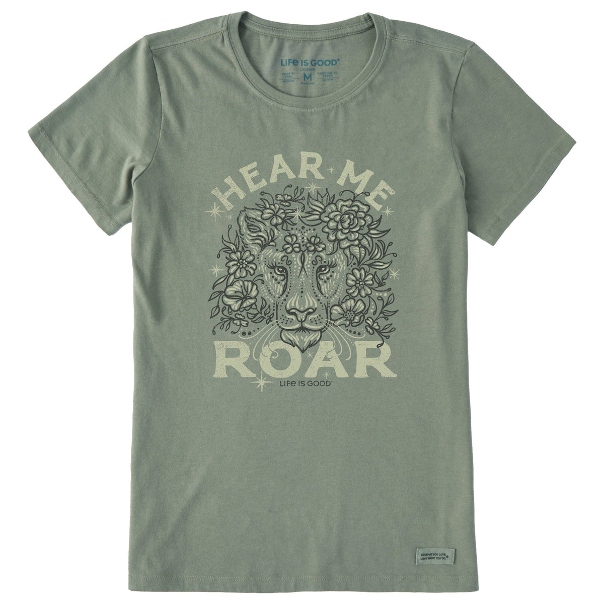 Women's Hear Me Roar Short Sleeve Crusher Tee