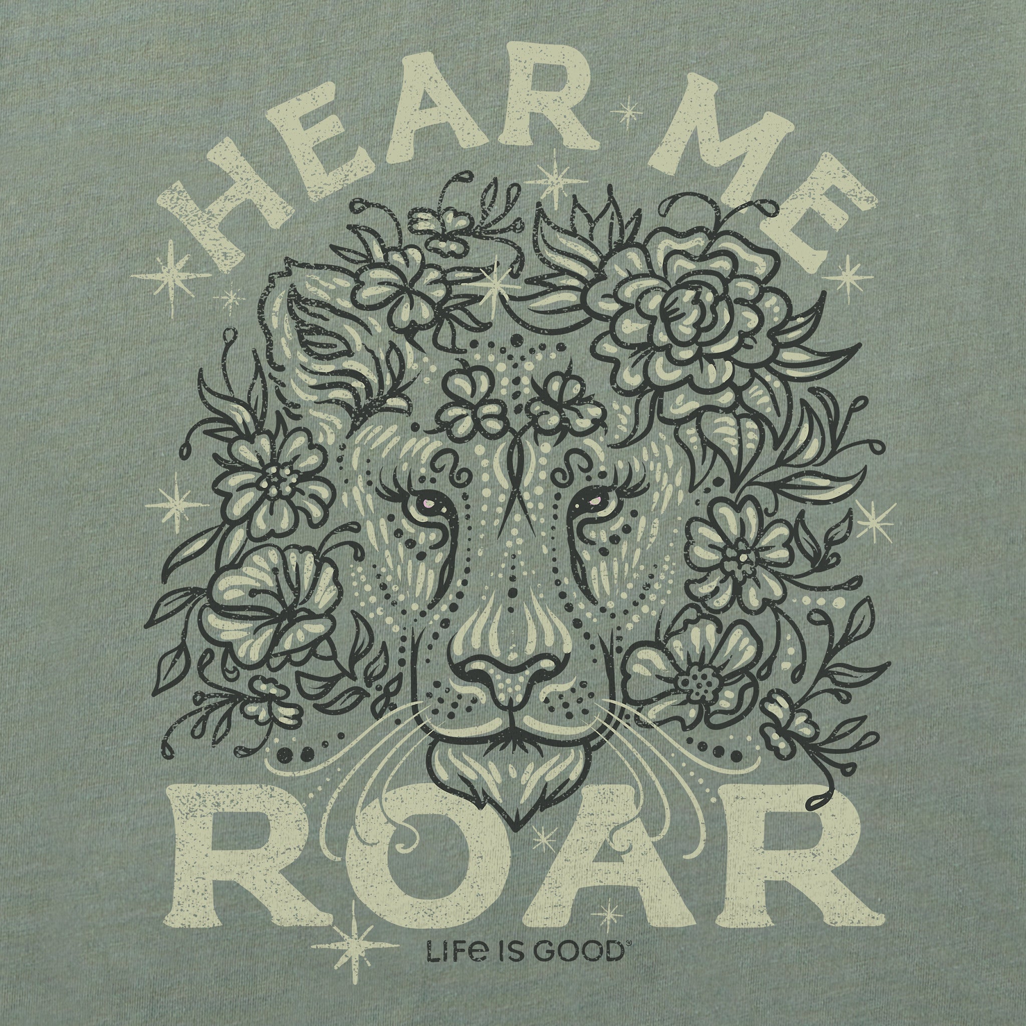 Women's Hear Me Roar Short Sleeve Crusher Tee