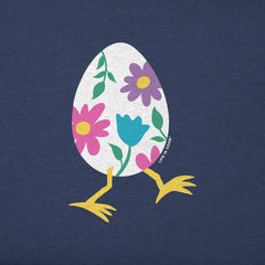 Kids Walking Easter Egg Short Sleeve Crusher Tee