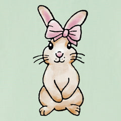 Kids Cute Bunny Short Sleeve Crusher Tee